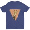 Deep Blue Tshirt With A Giraffe In A Triangle design