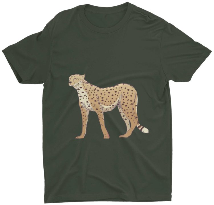 Olive Green Cheetah Tshirt