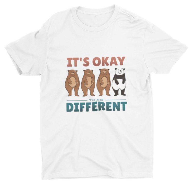 Deep Blue Its Okay To Be Different Tshirt