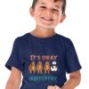 Sweet Boy In A Navy Blue Its Okay To Be Different Tshirt