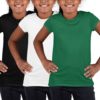 Pack of 3 cotton t-shirts for girls
