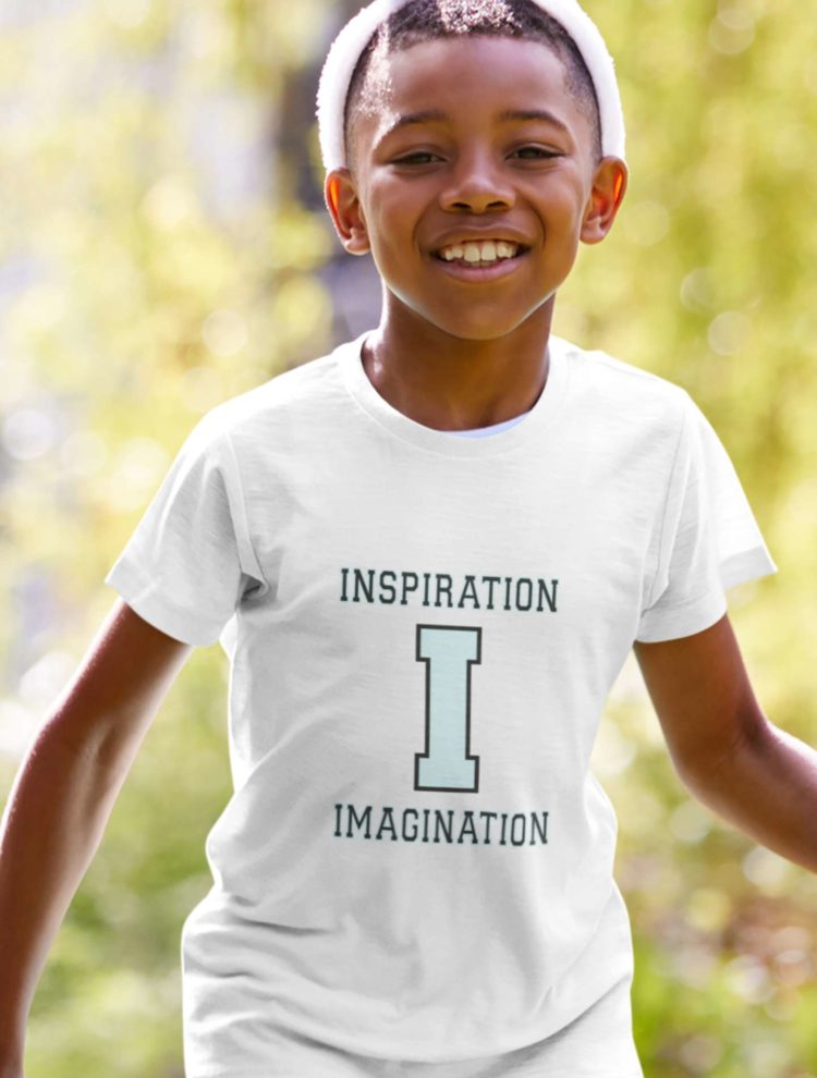 Cool Boy In A White Inspiration Imagination Tshirt