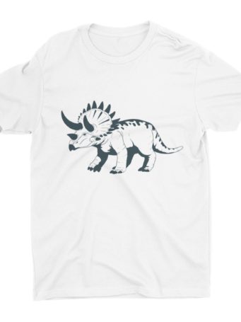 Triceratops White Tshirt