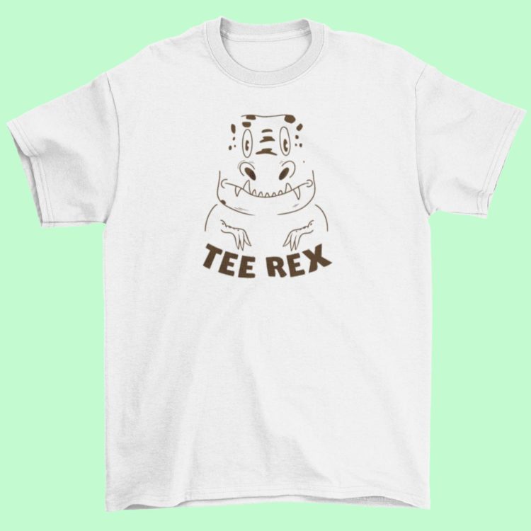White Tee Rex Tshirt