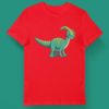 Red Tshirt with a green dino