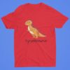 red tyrannosaurus tshirt
