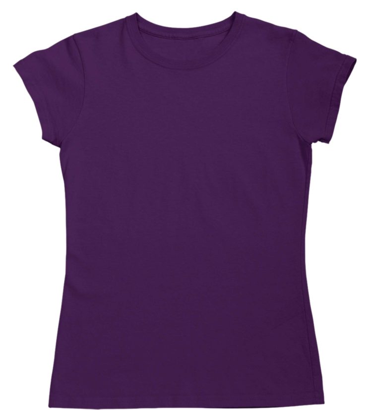 girls custom tshirt Front - Purple