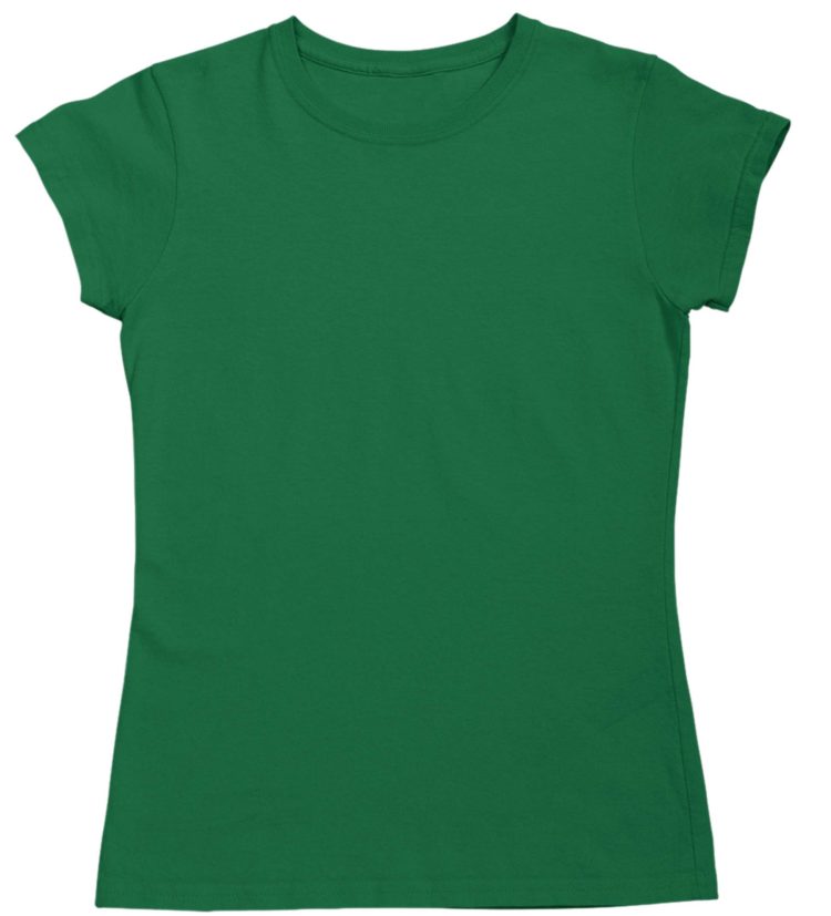 girls custom tshirt Front Green