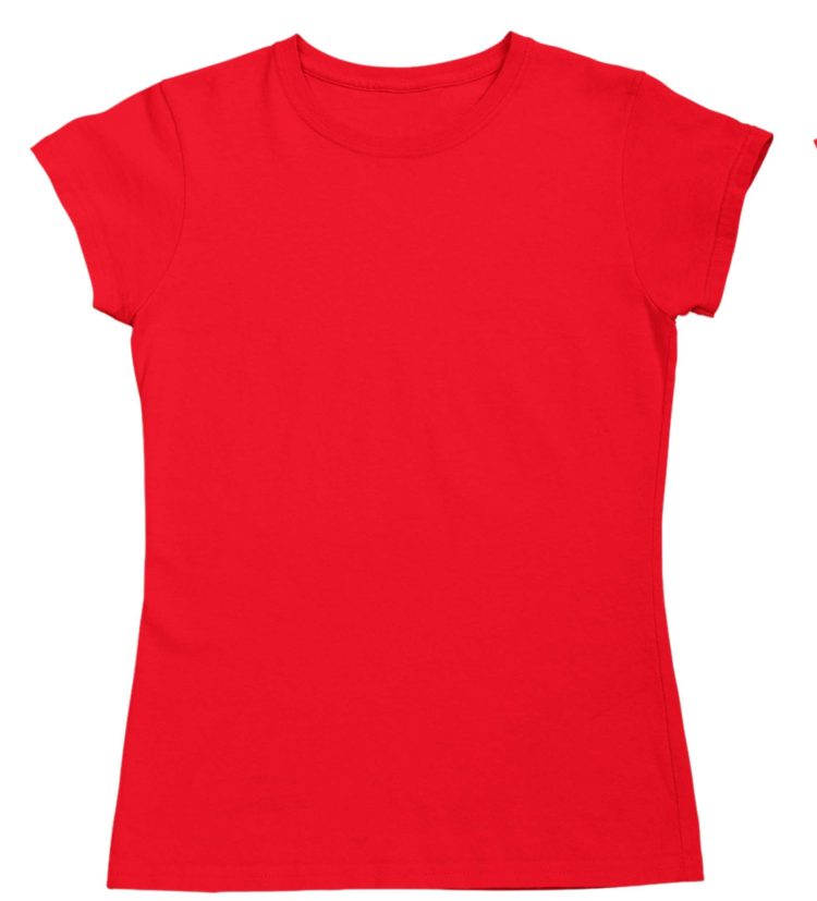 girls custom tshirt Front - Red