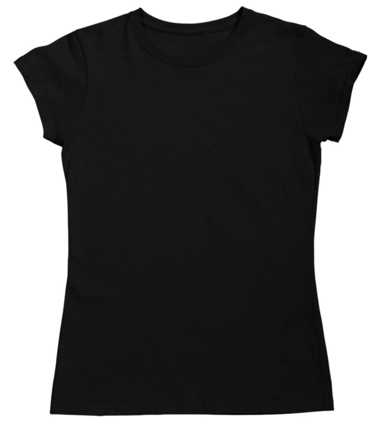 girls custom tshirt Front - Black