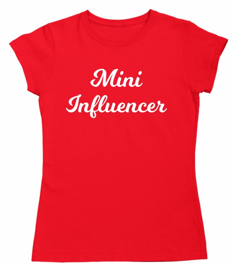 Mini Influencer Tshirt In Red